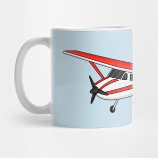 Tricycle gear aircraft cartoon Mug